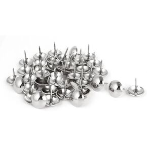 uxcell 19mm Dia Stainless Steel Thumbtack Upholstery Decorative Nail Thumb Tack 40PCS