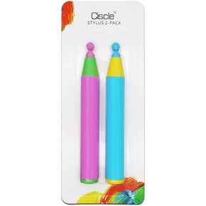 قلم شاشة للأطفال من سلسلة الشباب لشاشة اللمس، قلم تلوين ممتع متوافق مع Apple iPad Air Mini Pro، جهاز لوحي إصدار الأطفال، Dragon Touch، Galaxy Tab A E، أجهزة Chromo Android اللوحية (عبوتان) in Kuwait