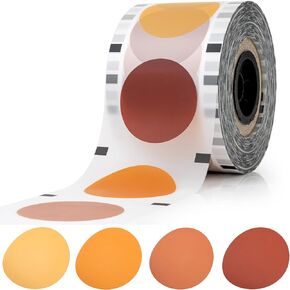 WYZworks Cup Sealer Film, Matte White 4 Brown Tones Lid Seals 3275 cups per roll @ 90mm-105mm, for Milk Tea, Coffee & Autumn Fall Seasonal Drinks Bubble Boba Beverage Sealing Film for PP Plastic Cup