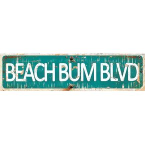 OMMIIY Decor 4''x16'' Tin Sign Wall Decor Bar Signs For Bar Decor Its 5 O'Clock Somewhere Sign Funny Vintage Bar Accessories Drinking Signs