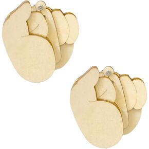 Funny Wooden Brooch, 2/5pcs Brooch Kit, Interactive Mood Expressing Pin, Funny Brooches and Pins Gag Gift for Men Women