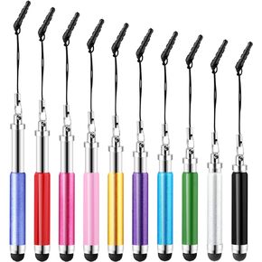 10 PCS Mini Stylus Pen, High Precision Stylus Pens for Touch Screens Short Stylus Pen Sets for All Smartphones, Mobile Phones, Tablets Universal Touchscreen Devices