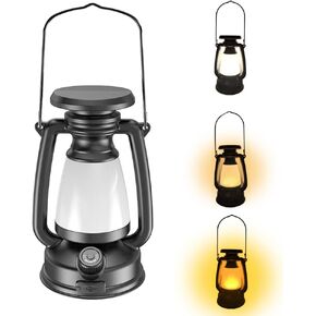 Outdoor LED Retro Solar Camping Light, Rechargeable Mobile Lighting, White Light, Yellow Light, Warm Light, 3-Mode Adjustable Brightness Multifunctional Horse Lamp.
