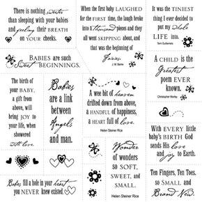 FISKARS Cloud 9 Clear Stamps-Simple Thoughts Baby in Kuwait