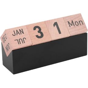 Cosmos Creative Cubes Perpetual Date Desk Calendar Blocks, Home Office Desktop Decoration