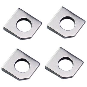 4PCS Heavy Duty Missing Angle Washer 304 Stainless Steel M8 Square Beveled Washers Suitable for Slot Section