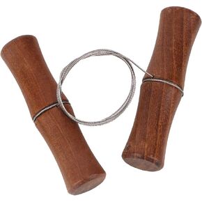 Clay Cutting Wire, Wooden Handle Clay Wire Cutter Twisted Wire Cutting Tool for Clay Pottery Art Crafts Making Tool