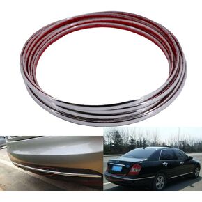 3metres x 8MM Universal Car Door Edge Guards Chrome Trim Molding Strip for Sedans, Trucks, SUV, ATV Scratch-Proof