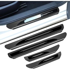 Door Sill Protector, Premium Stainless Steel Door Entry Guard Plate Cover Accessories Sticker for Nissan Sentra Black for Nissan Sentra Black 2020-2024
