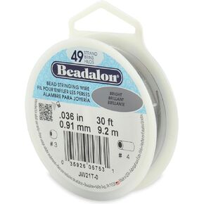 Beadalon Bead Wire 49 Strand .036" Bright30'