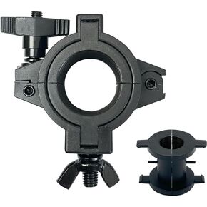 1Pack Stage Lighting Clamp Truss Clamp, Fit 3 Size Pipe Diameter: 25mm(F14) 38mm(F24) 50mm(F34) OD Tube/Pipe,Heavy Duty 44Lbs Load Capacity O Clamp LED Par Light Moving Head Lighting Clamps