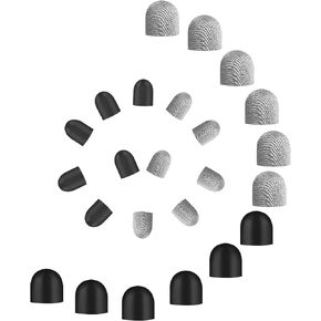 24-Pack Replacement Mesh Fiber Tips & Rubber Tips only Compatible with Granarbol 4-in-1 Stylus Touch Screen Pen 0.20-inch(5mm) & 0.28-inch(7mm) Series