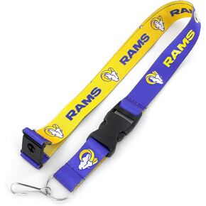 Aminco NFL Los Angeles Rams Reversible Team Lanyard 22-inch