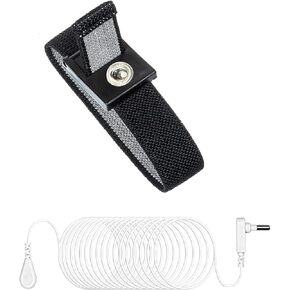 Grounding Wristband Black Grounding Wrist Straps for Men Women Pain Relief Sleep Grounding Therapy Wrist Band