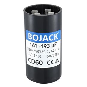 BOJACK 161-193 uF/MFD 220-250 VAC 50/60 Hz Universal Round Start Capacitor Electric Replacement Parts