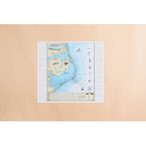 Sealake Products North Carolina Shipwreck Chart: Cape Hatteras and Outer Banks (Laminated)
