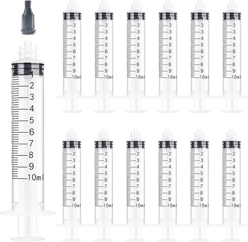 30Pack 1ml lastic Syringe, Plastic Syringe, Individual Package, Suitable for Lip Gloss, Paint, Epoxy Resin, Plants, Pet, Glue or Oil, Measuring Liquids and Refilling in Kuwait