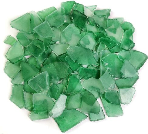 Clear Sea Glass Seaglass Broken Pieces Bulk for Beach Party Decoration,Aquarium,Home Vase Fillers,Crafts,1 LB in Saudi Arabia