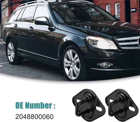 ACROPIX Engine Hood Catch Lock Latch Fit for Mercedes-Benz C300 - Pack of 2 Black in Saudi Arabia