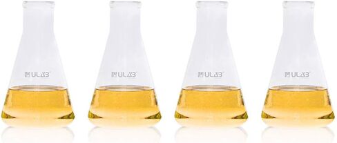 مزهريات زجاجية ضيقة الفم من ULAB، 17 أونصة 500 مل، مزهريات منزلية للديكور، بدون تخرج، عبوة من 4 قطع، UEF1030 in Kuwait