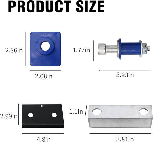 13-04154 Hood Hinge Pivot Bushing with Mounting Bolt Replacement for Peterbilt 379, 13-04154 13-04164 in Saudi Arabia
