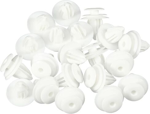 Motoforti Car Door Trim Panel Push Clips Pillar Retainer, for Nissan Pathfinder 1987-2024, Plastic, No.0155309791, White, 20 Pcs in Saudi Arabia