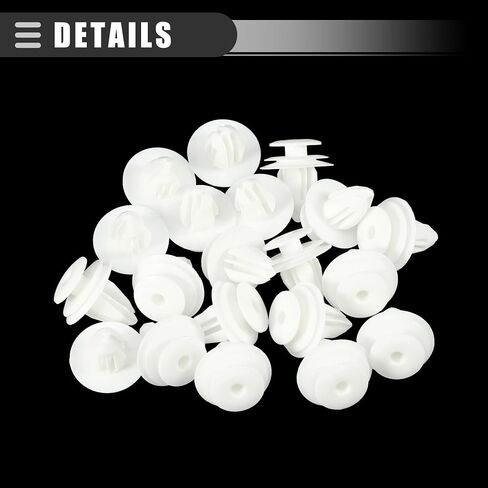 Motoforti Car Door Trim Panel Push Clips Pillar Retainer, for Nissan Pathfinder 1987-2024, Plastic, No.0155309791, White, 20 Pcs in Saudi Arabia
