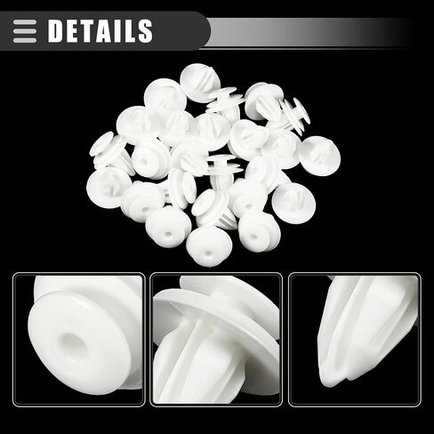 Motoforti Car Door Trim Panel Push Clips Pillar Retainer, for Nissan Pathfinder 1987-2024, Plastic, No.0155309791, White, 20 Pcs in Saudi Arabia