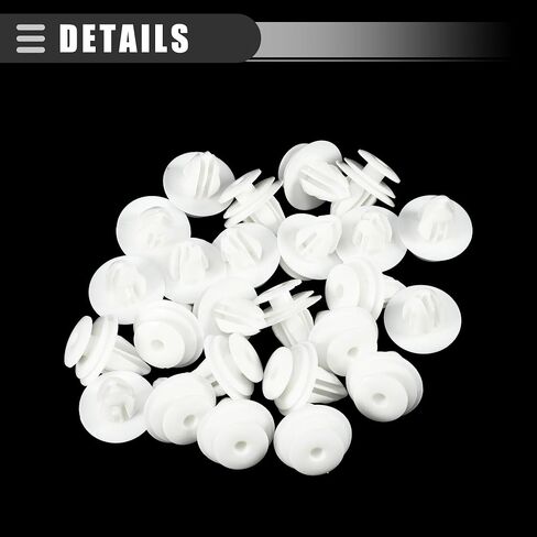 Motoforti Car Door Trim Panel Push Clips Pillar Retainer, for Nissan Pathfinder 1987-2024, Plastic, No.0155309791, White, 20 Pcs in Saudi Arabia