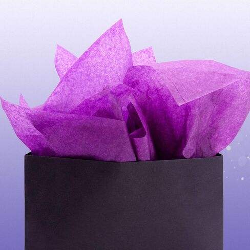 Hi Sasara 90 Sheets Purple Tissue Paper Bulk,Purple Tissue Paper for Gift Bags,Purple Gift Wrapping Tissue for Halloween,Christmas,Wedding,Birthday,DIY and Crafts,14 x 20 Inch in Saudi Arabia