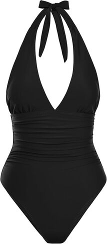 Narecte Sexy One Piece Bathing Suit for Women Tummy Control Halter One Piece Swimsuit Push Up Womens Swim Suit in Saudi Arabia