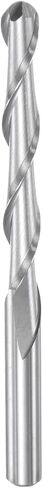 Ball Nose End Mill 6mm Diameter 25mm Cutting Length 6mm Shank High Speed Steel 2 Flutes Spiral Upcut CNC Router Bits in Saudi Arabia