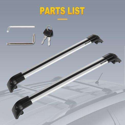 OCPTY Cross Bars Roof Rack Fit for Volkswagen Tiguan 2010-2016 Luggage Racks Rooftop Cargo Carrier Bag Luggage Kayak Canoe Bike Snowboard Skiboard in Saudi Arabia