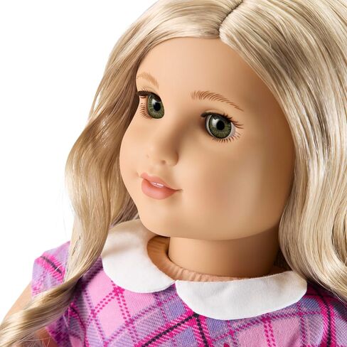 دمية American Girl Truly Me مقاس 45.72 سم رقم 125 ذات عيون عسلية، وشعر أشقر مجعد، وبشرة فاتحة مع ألوان زيتونية دافئة، للأعمار من 6 سنوات فما فوق in Saudi Arabia