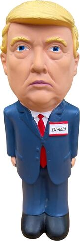 Donald Trump Squeaky Dog Toy - Crazy Realistic & Funny - Natural Rubber (Latex) 8.5" Tall - Small, Medium & Large Dogs - Durable & Interactive Play Toy in Saudi Arabia