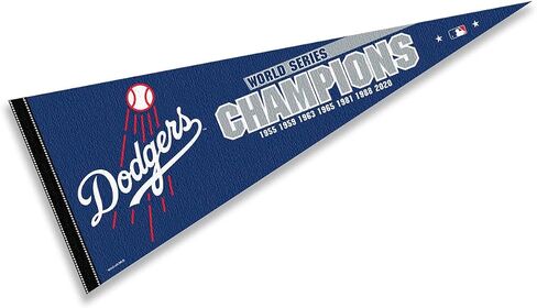 WinCraft Dodgers 7 Time Champions Pennant Flag in Saudi Arabia