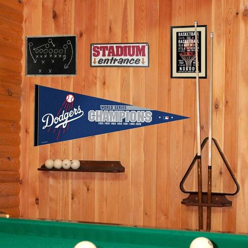WinCraft Dodgers 7 Time Champions Pennant Flag in Saudi Arabia