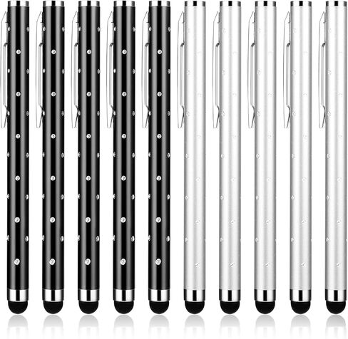 Stylus Pens for Touchscreens, 10 Pack High Precision Replaceable Thin Tip Stylus Bling Stylus Pen for Smartphone and Tablets All Universal Touchscreen Devices(Pink) in Saudi Arabia