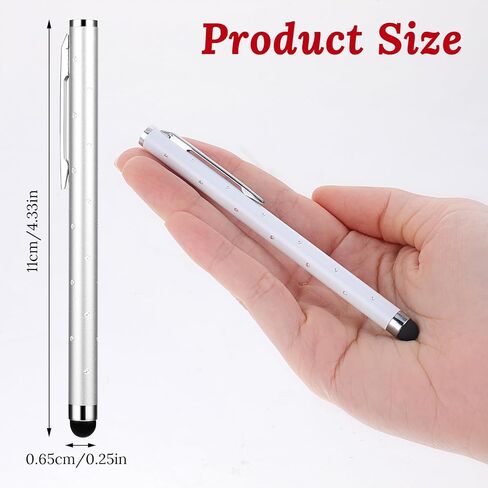 Stylus Pens for Touchscreens, 10 Pack High Precision Replaceable Thin Tip Stylus Bling Stylus Pen for Smartphone and Tablets All Universal Touchscreen Devices(Pink) in Saudi Arabia