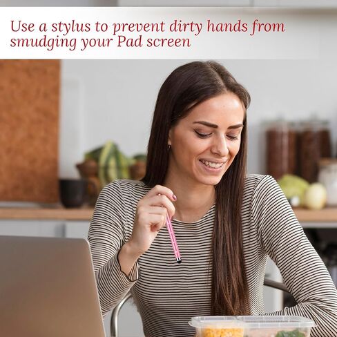 Stylus Pens for Touchscreens, 10 Pack High Precision Replaceable Thin Tip Stylus Bling Stylus Pen for Smartphone and Tablets All Universal Touchscreen Devices(Pink) in Saudi Arabia