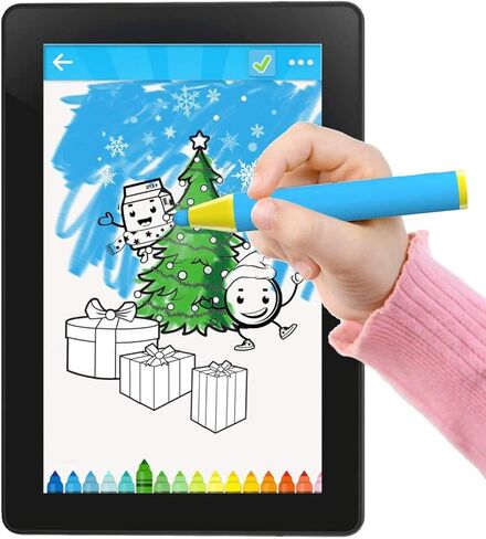 قلم شاشة للأطفال من سلسلة الشباب لشاشة اللمس، قلم تلوين ممتع متوافق مع Apple iPad Air Mini Pro، جهاز لوحي إصدار الأطفال، Dragon Touch، Galaxy Tab A E، أجهزة Chromo Android اللوحية (عبوتان) in Kuwait