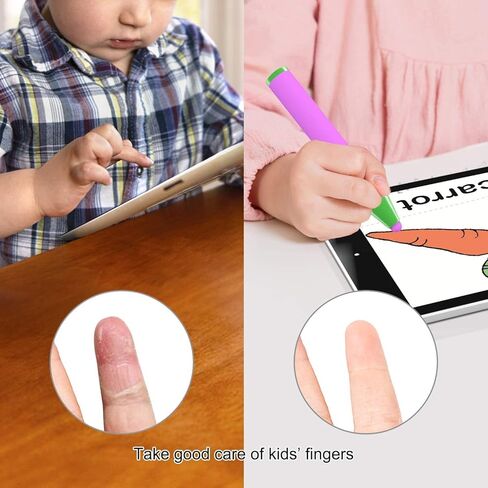 قلم شاشة للأطفال من سلسلة الشباب لشاشة اللمس، قلم تلوين ممتع متوافق مع Apple iPad Air Mini Pro، جهاز لوحي إصدار الأطفال، Dragon Touch، Galaxy Tab A E، أجهزة Chromo Android اللوحية (عبوتان) in Kuwait