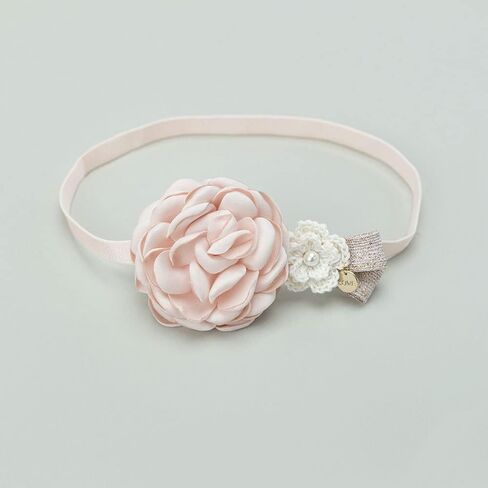 Lace Baby Girls Headband Boho Chic Baby Girl Headband Lace Cream Infant Wrap Elastic Baby Turban Newborn Accessories (Style 1) in Kuwait