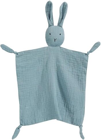 Chippi&Co Bunny Loveys for Babies, Security Blankets for Babies Newborn, Lovies for Babies Girls Boys, Muslin Organic Lovey, Baby Comfort Cuddle Blanket, Gifts for Expecting Momm in Saudi Arabia