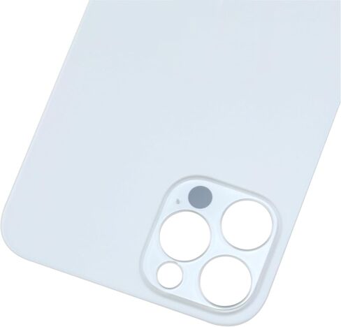Back Glass for iPhone 12 Pro Max A2411 A2342 A2410 Replacement with Pre Cut Adhesive - 6.7" White in Saudi Arabia