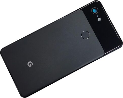 Replacement Back Glass Rear Panel Back Door Housing With Fingerprint Sensor & NFC Replacement for Google Pixel 3 XL 6.3"-Black in Saudi Arabia