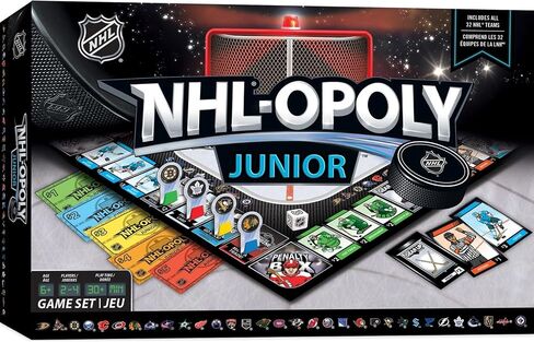 MasterPieces Kids & Family Board Games - NHL League Opoly Jr. - Officially Licensed Board Games for Kids, & Family in Saudi Arabia