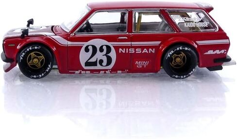 Datsun KAIDO 510 Wagon Carbon Fiber V2 Red Kaido House 1/64 Diecast Model Car True Scale Miniatures KHMG063 in Saudi Arabia