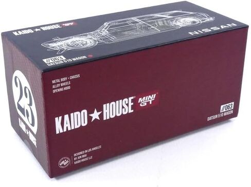 Datsun KAIDO 510 Wagon Carbon Fiber V2 Red Kaido House 1/64 Diecast Model Car True Scale Miniatures KHMG063 in Saudi Arabia