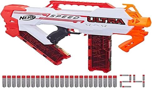 Nerf F4929 Ultra Speed Fully Motorised Blaster, Compatible Only with Nerf Ultra Darts, Multicolor, 24 Nerf AccuStrike Ultra Darts in Saudi Arabia